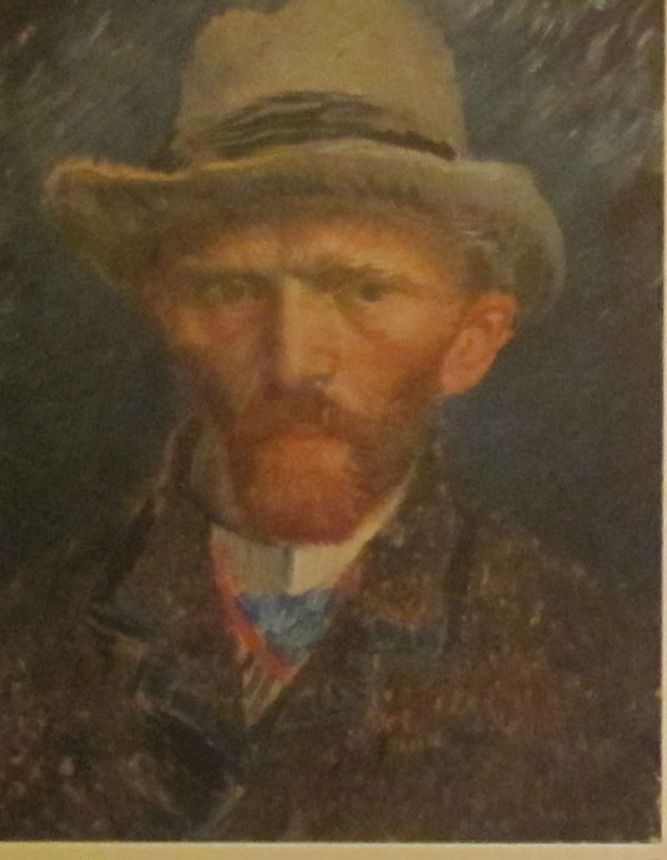 Autorittratto Autorretrato. Van Gogh. 1887.Amesterdã, Rijksmuseum.  Doado Mrs. FWM  Bonger Van Vervolden Almen