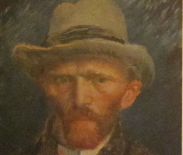 Autorretrato. Van Gogh. 1887.Amesterdã, Rijksmuseum.  Doado Mrs. FWM  Bonger Van