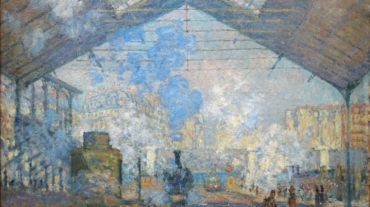 Claude Monet, The Gare Saint-Lazare (or Interior View of the Gare Saint-Lazare, the Auteuil Line), 1877, oil on canvas, 75 x 104 cm (Musée d'Orsay)